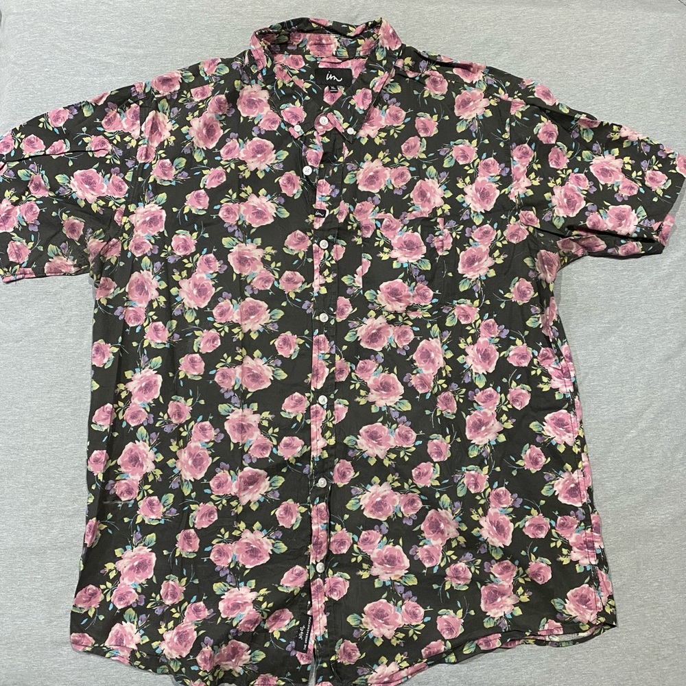 IM Floral button up shirt